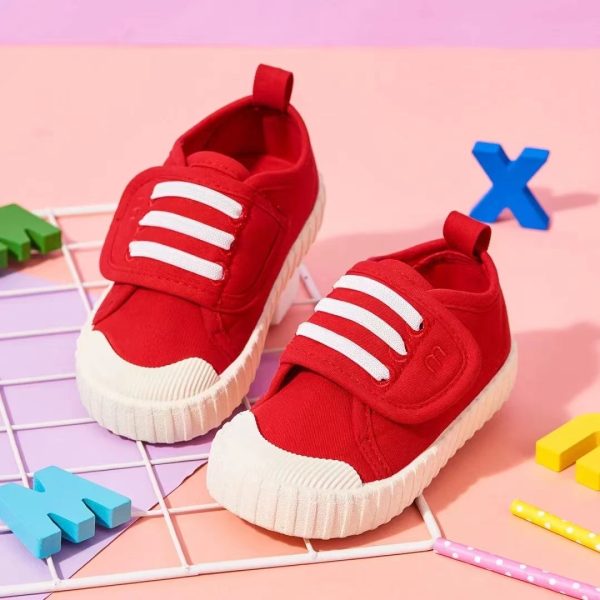 169-Red sneakers for girls aged 5-7