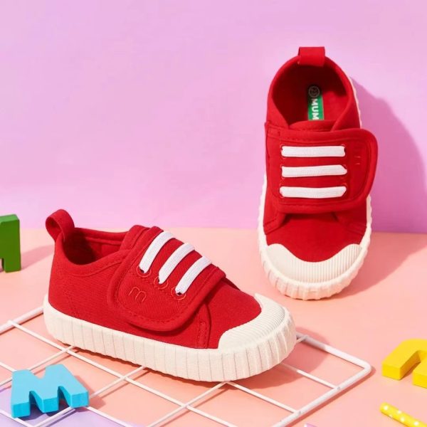 169-Red sneakers for girls aged 5-7 - Image 3